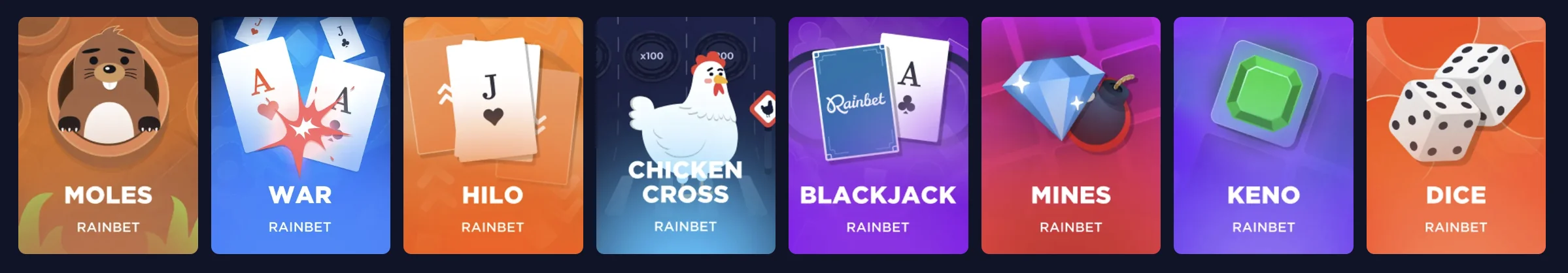 Rainbet Casino Games